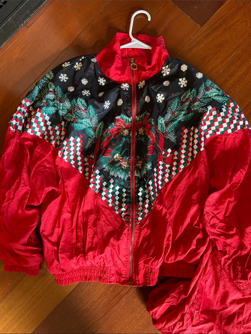 Vintage 1994 Windbreaker Track Suit Holiday Bomber Jacket with Pants